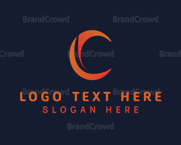 Gradient Modern Letter C Logo