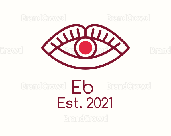 Lip Eye Monoline Logo