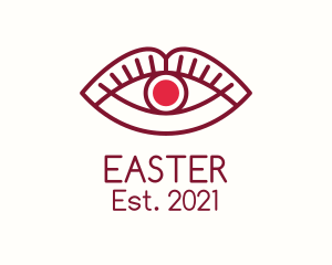Dermatologist - Lip Eye Monoline logo design