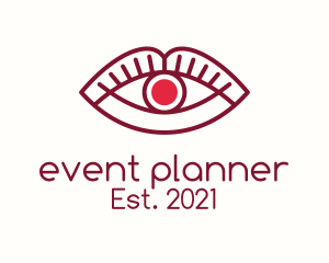 Esthetician - Lip Eye Monoline logo design