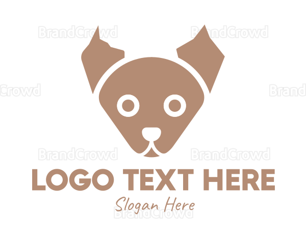 Brown Puppy Vet Logo