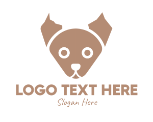 Pup - Brown Puppy Vet logo design