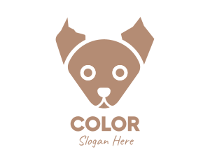 Pet Shop - Brown Puppy Vet logo design