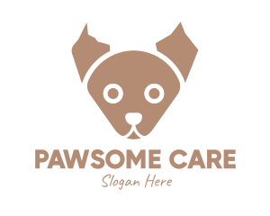 Brown Puppy Vet logo design