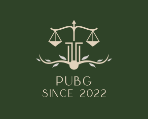 Legal - Environmental Justice Scale logo design