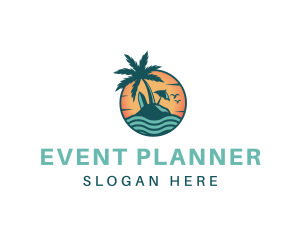 Carribean - Tropical Beach Resort logo design
