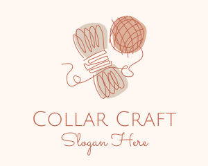 Yarn Wool Ball logo design