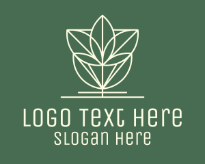 Farmer - Geometric Flower Plant logo design