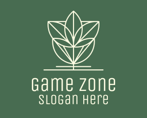Geometric Flower Plant Logo