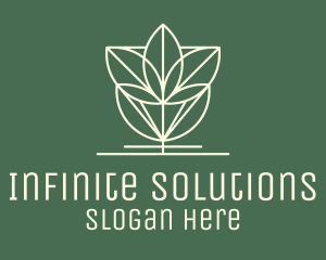 Sustainability - Geometric Flower Plant logo design