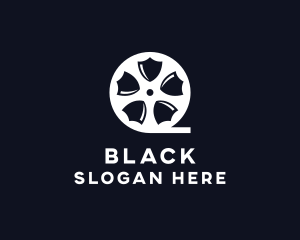 Movie App - Shield Film Reel logo design