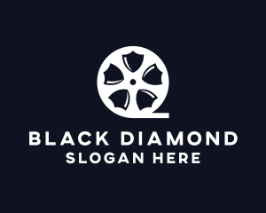 Shield Film Reel logo design