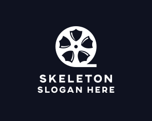 Movie Director - Shield Film Reel logo design