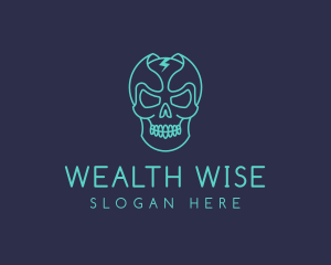 Icon - Skull Flash Avatar logo design