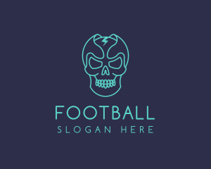 Esports - Skull Flash Avatar logo design