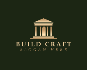 Pillar Structure Building logo design