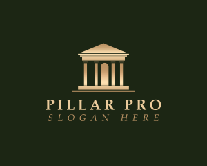 Pillar Structure Building logo design