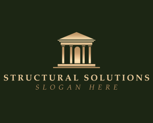 Pillar Structure Building logo design