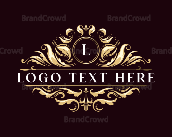 Floral Luxury Crest Logo