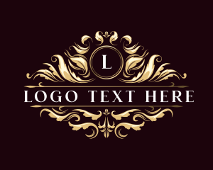 Crest - Floral Luxury Crest logo design
