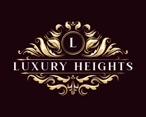 Floral Luxury Crest logo design