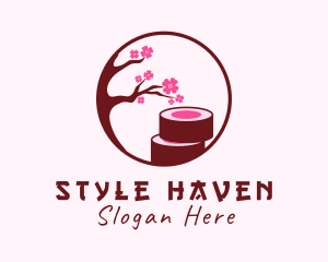 Cherry Blossom - Cherry Blossom Sushi logo design