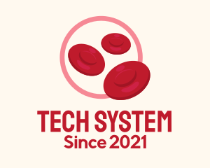 System - Red Blood Cells logo design
