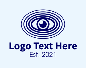 Hypnosis - Blue Optic Eye logo design