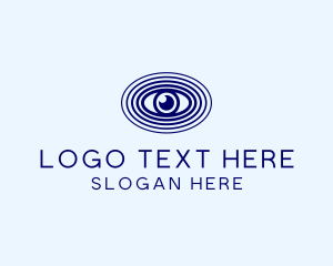 Safekeeping - Blue Optic Eye logo design