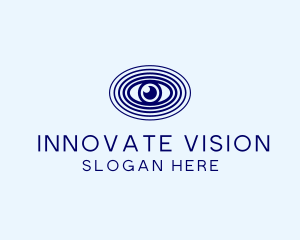 Blue Optic Eye  logo design