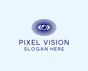 Blue Optic Eye  logo design