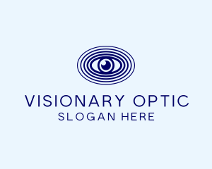 Optic - Blue Optic Eye logo design