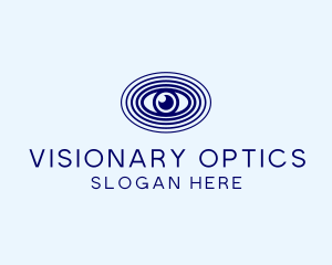 Blue Optic Eye  logo design