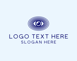 Eyesight - Blue Optic Eye logo design