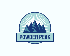 Peak Mountain Adventure logo design