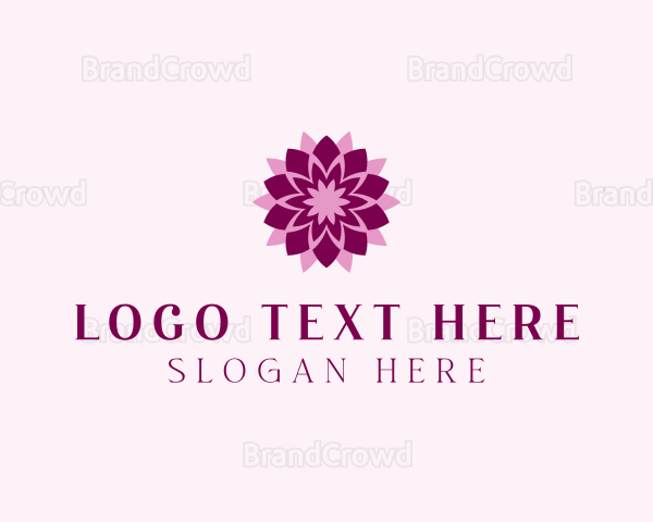 Blooming Lotus Flower Logo