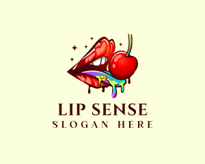 Sexy Lips Cherry logo design