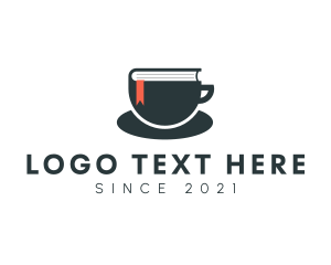 Cafe - Bookstore Cafe Mug logo design