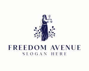 Liberty - Liberty Woman Justice Scale logo design