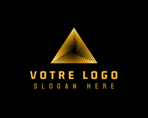 Pyramid - Media Triangle  Agency logo design