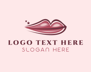 Beauty Vlogger - Lips Beauty Salon logo design