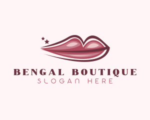 Lips Beauty Salon logo design