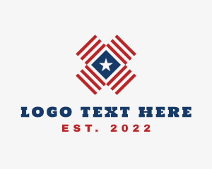American Star Stripes Logo
