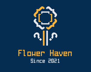 Code Flower Technology  logo design