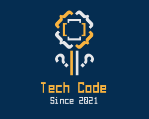 Code Flower Technology  logo design