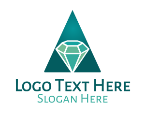 Teal Diamond Jewel Logo