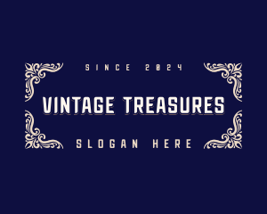 Vintage Antique Brand logo design