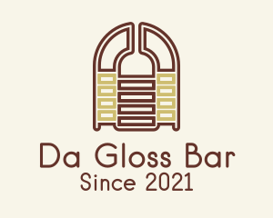 Liquor Bottle Door  logo design