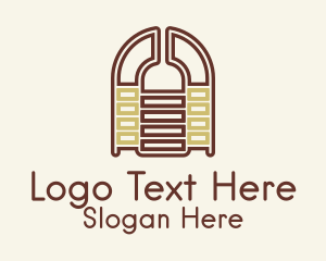 Liquor Bottle Door  Logo