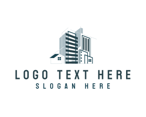 Office Space - Building Residential Realtor logo design